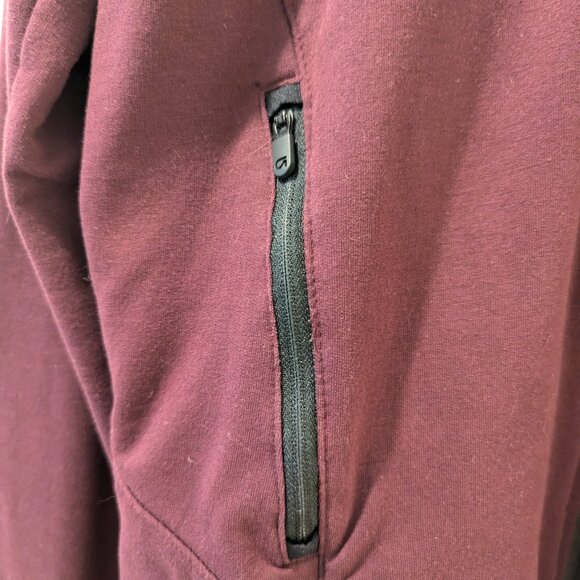 GapFit All-Elements Full-Zip, Size XS, Burgundy - Picture 3 of 5